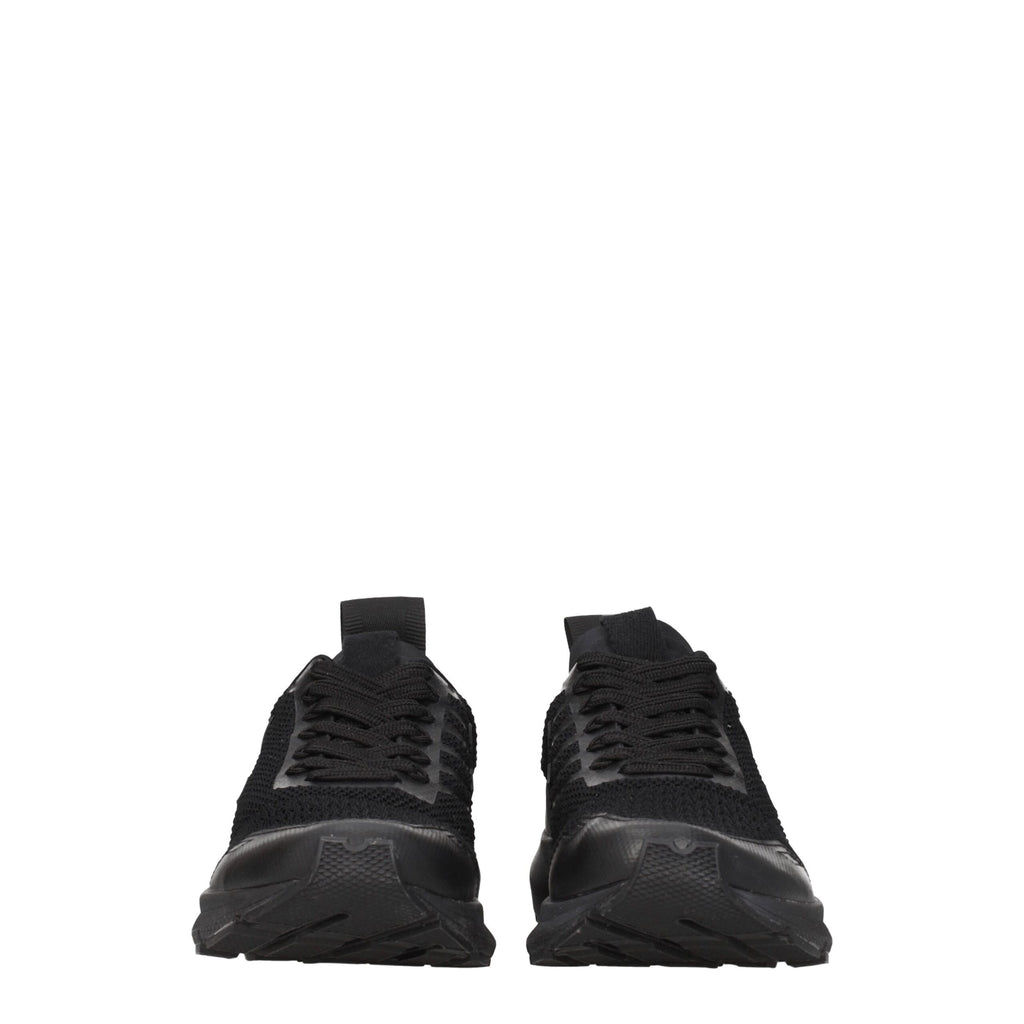 Veja Schwarzer Stoff Sportliche Turnschuhe