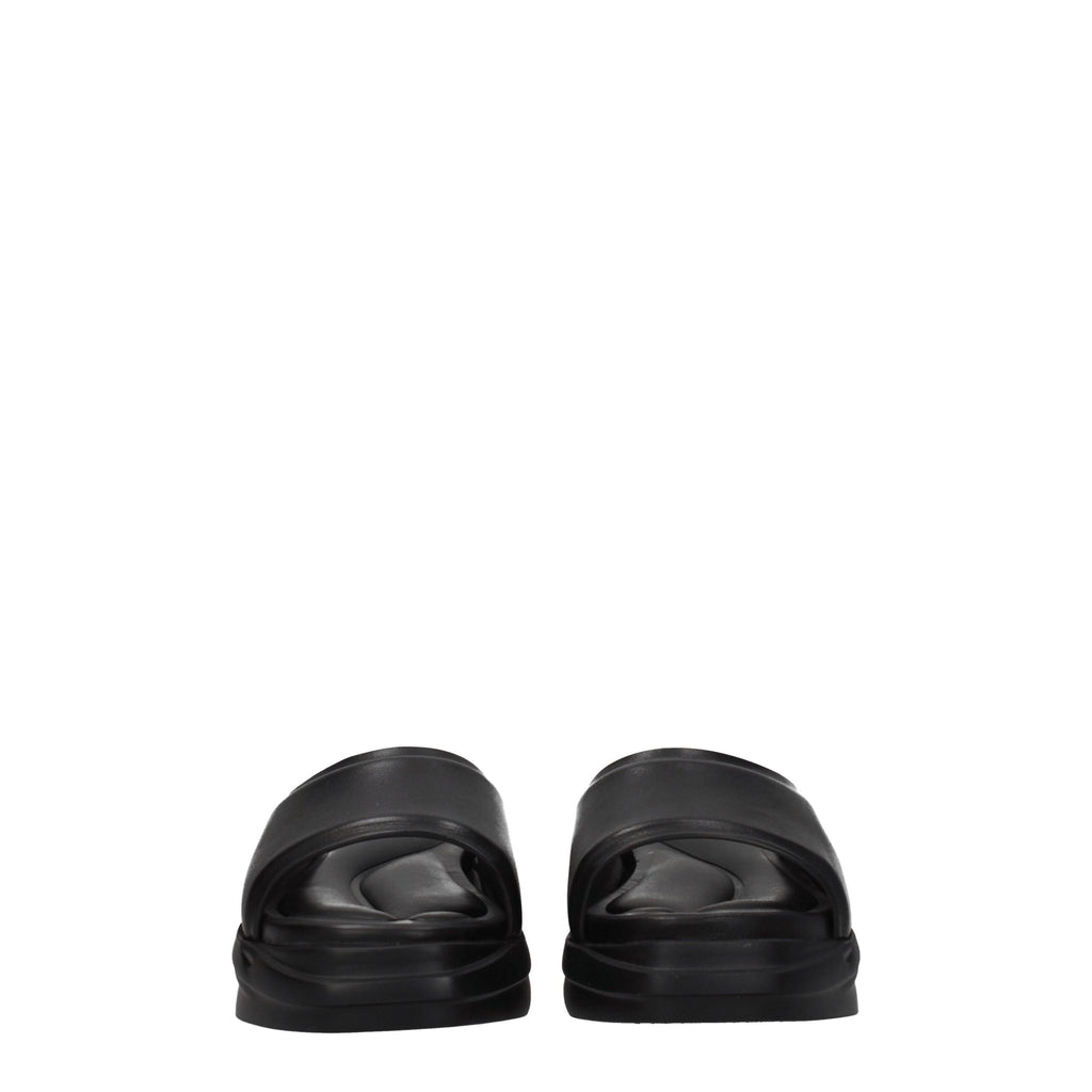 Alyx Elegante Leder-Hausschuhe in Schwarz