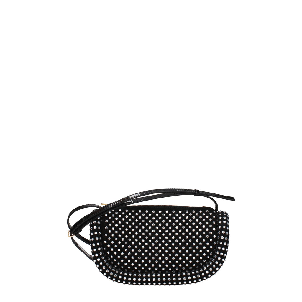 Jw Anderson Schwarze Leder-Umhängetasche