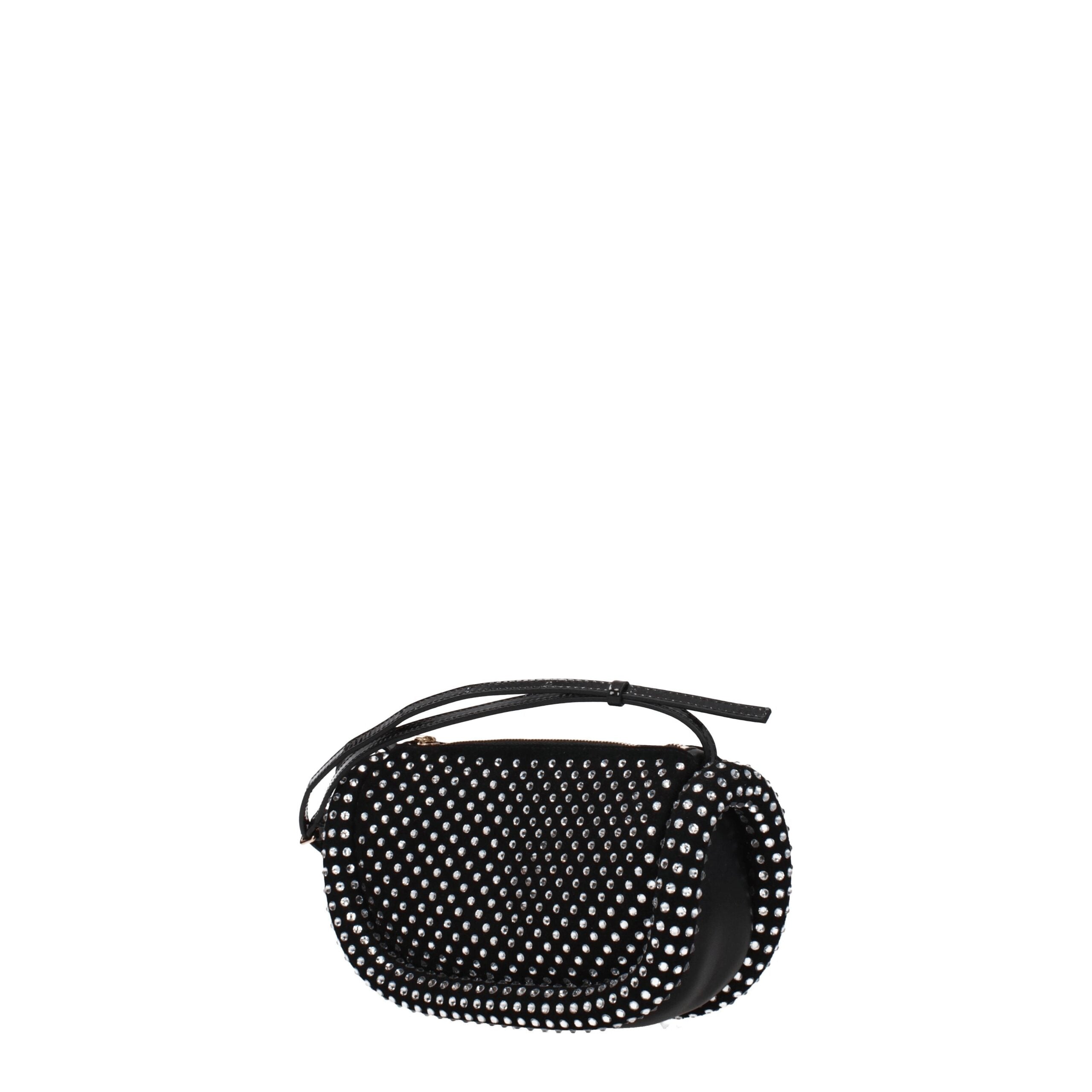 Jw Anderson Schwarze Leder-Umhängetasche