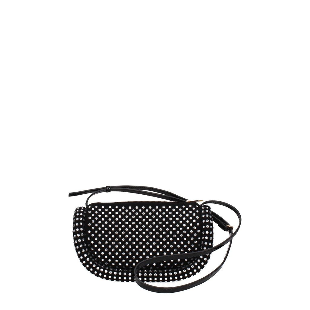 Jw Anderson Schwarze Leder-Umhängetasche