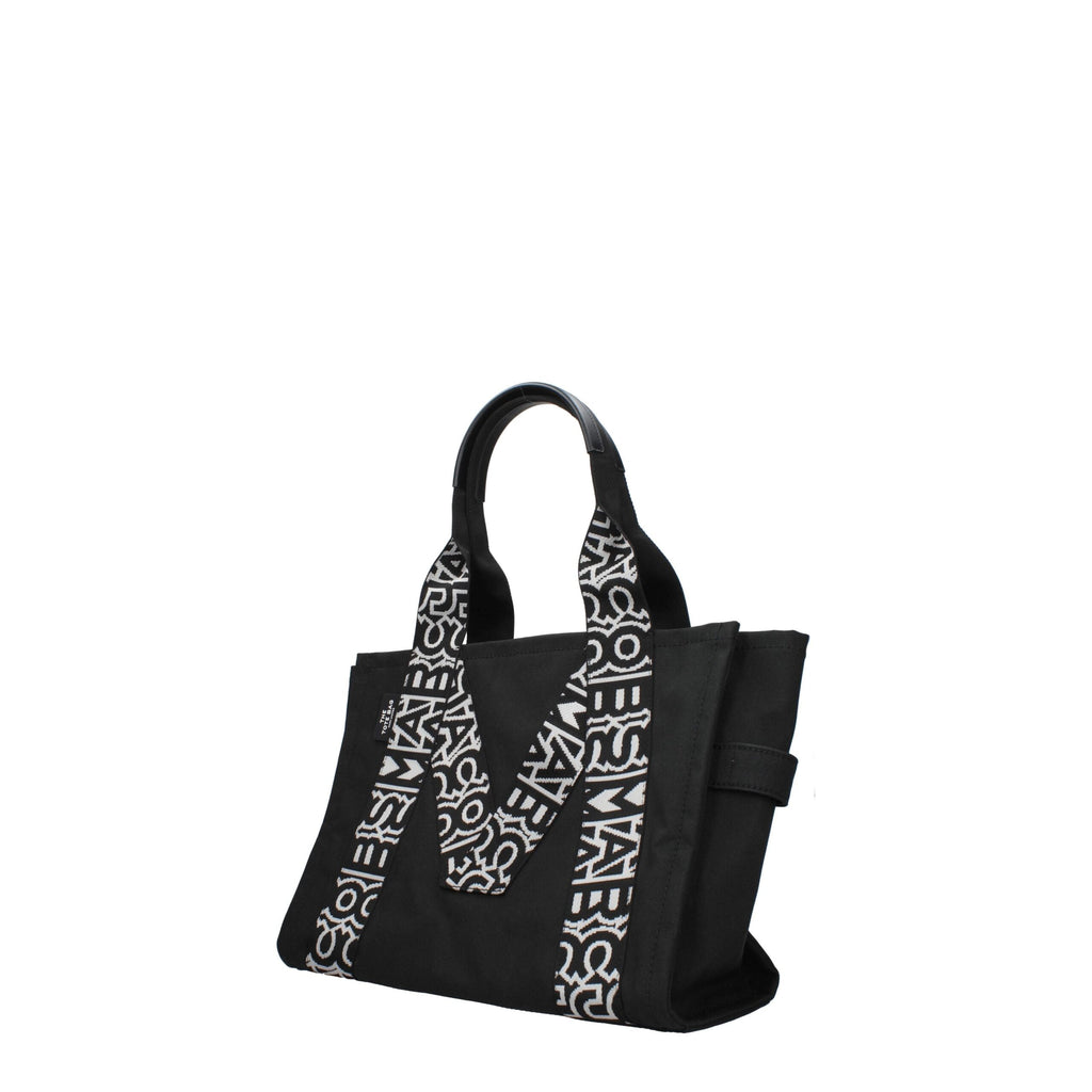 Marc Jacobs Schwarze Stoff-Umhängetasche