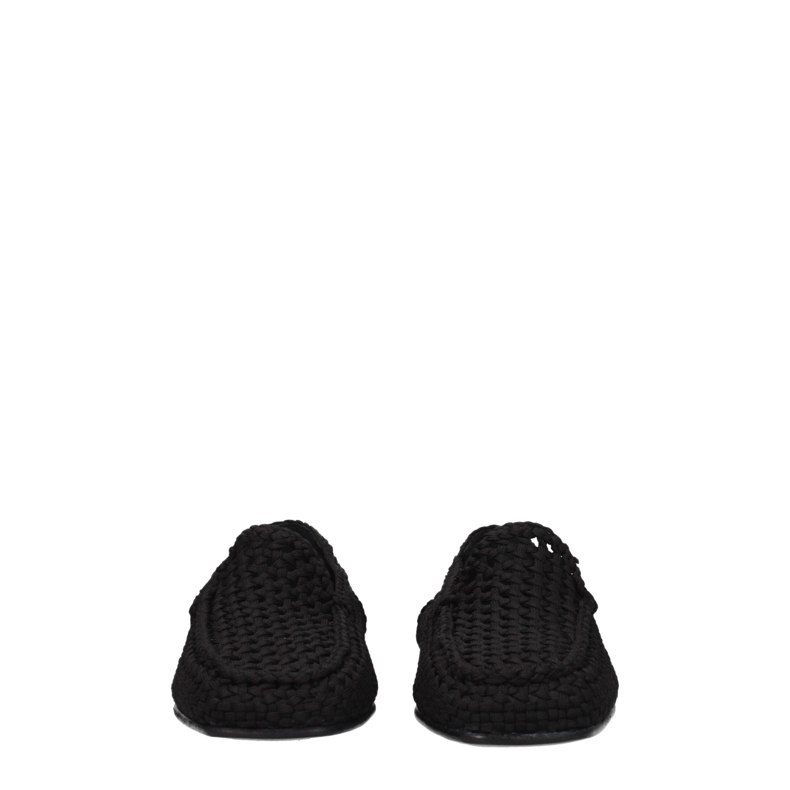 Dolce & Gabbana black fabric slippers