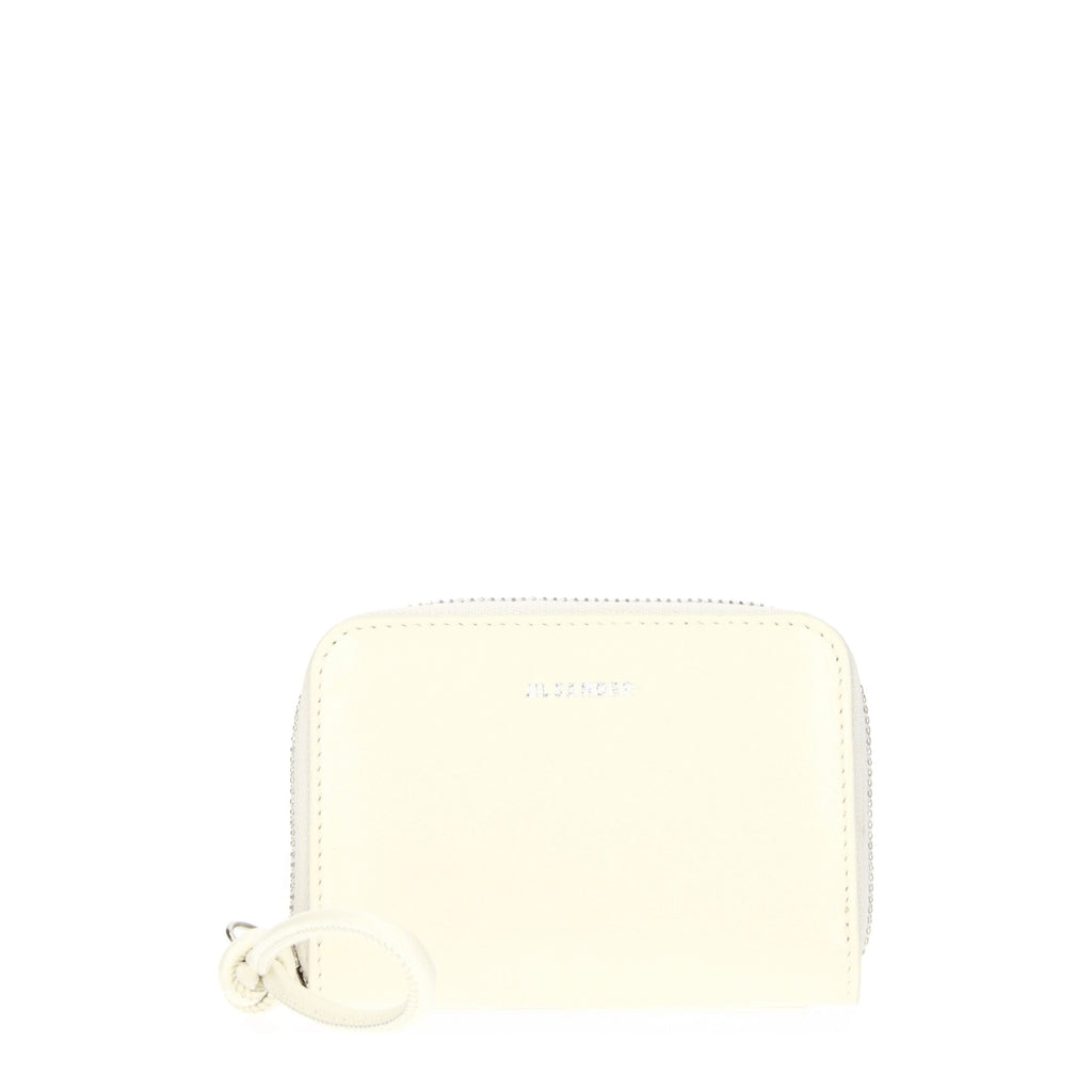 Jil Sander Beige Leder-Geldbörse