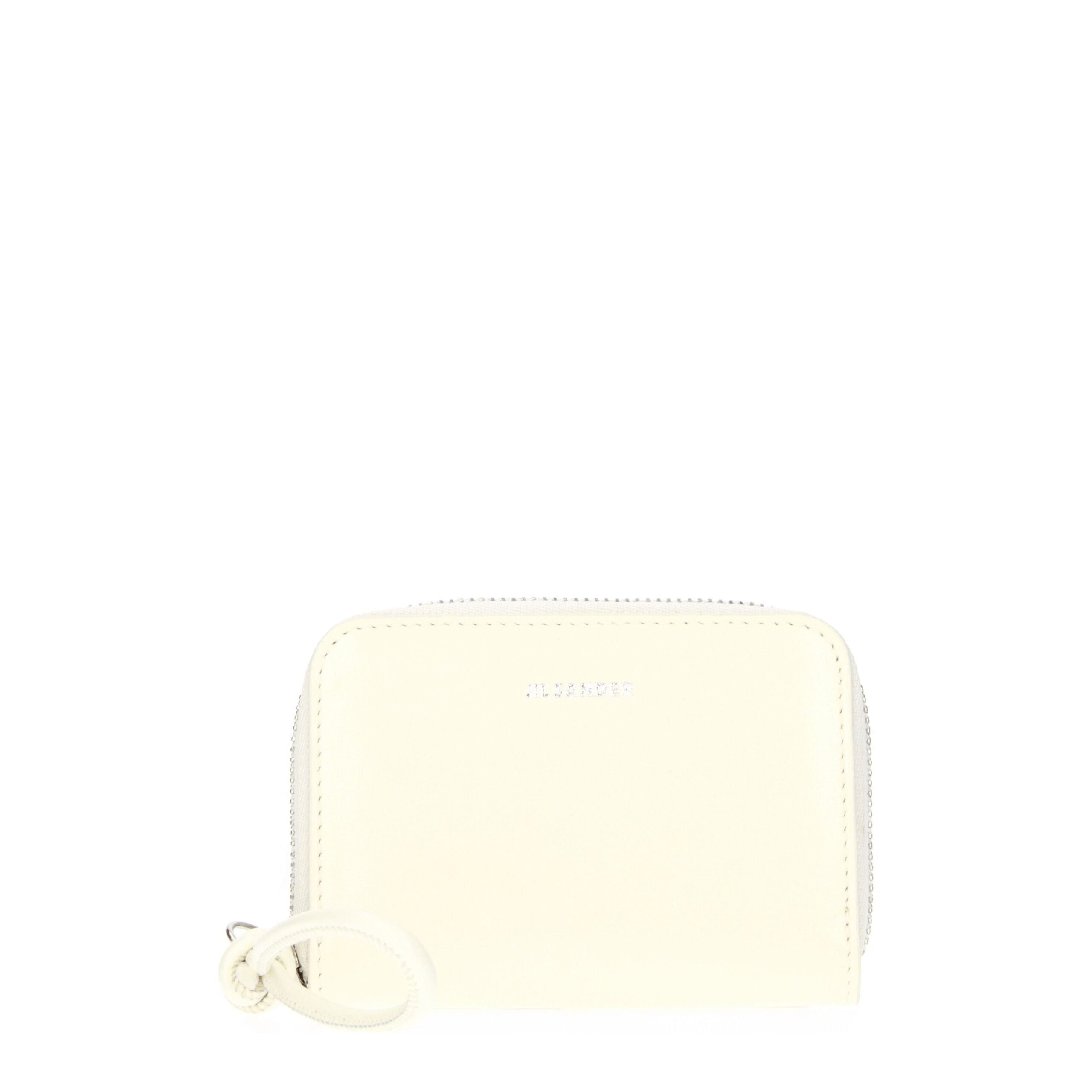 Jil Sander Beige Leder-Geldbörse