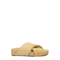 Jil Sander Beigefarbene Hausschuhe aus Rosshaar
