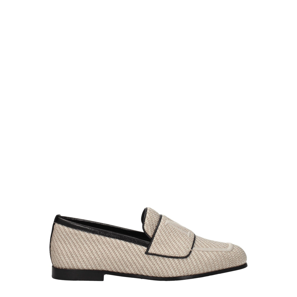 Max Mara Beige Fabric Slippers