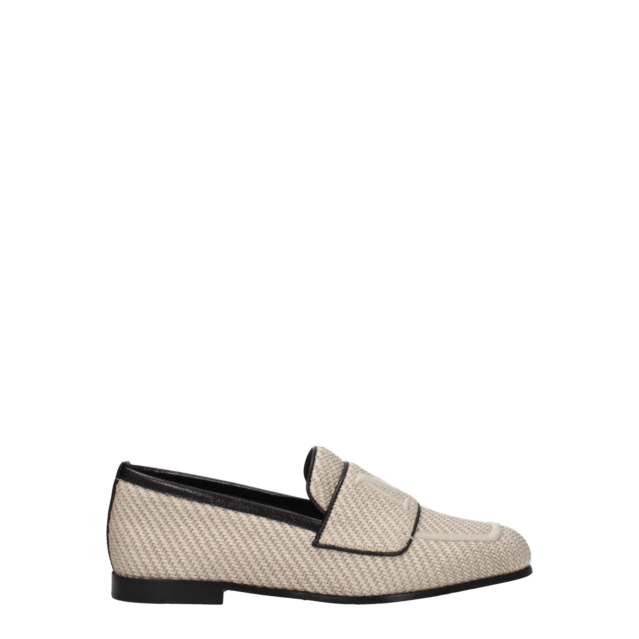 Max Mara Beige Fabric Slippers