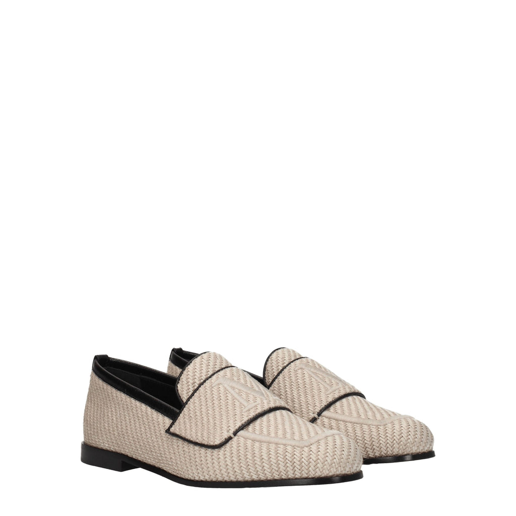 Max Mara Beige Fabric Slippers
