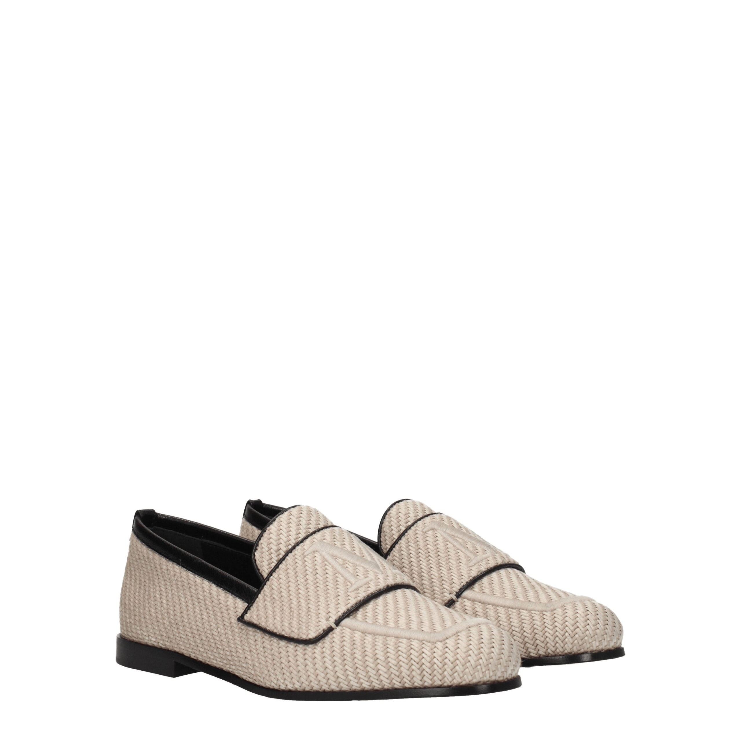 Max Mara Beige Fabric Slippers
