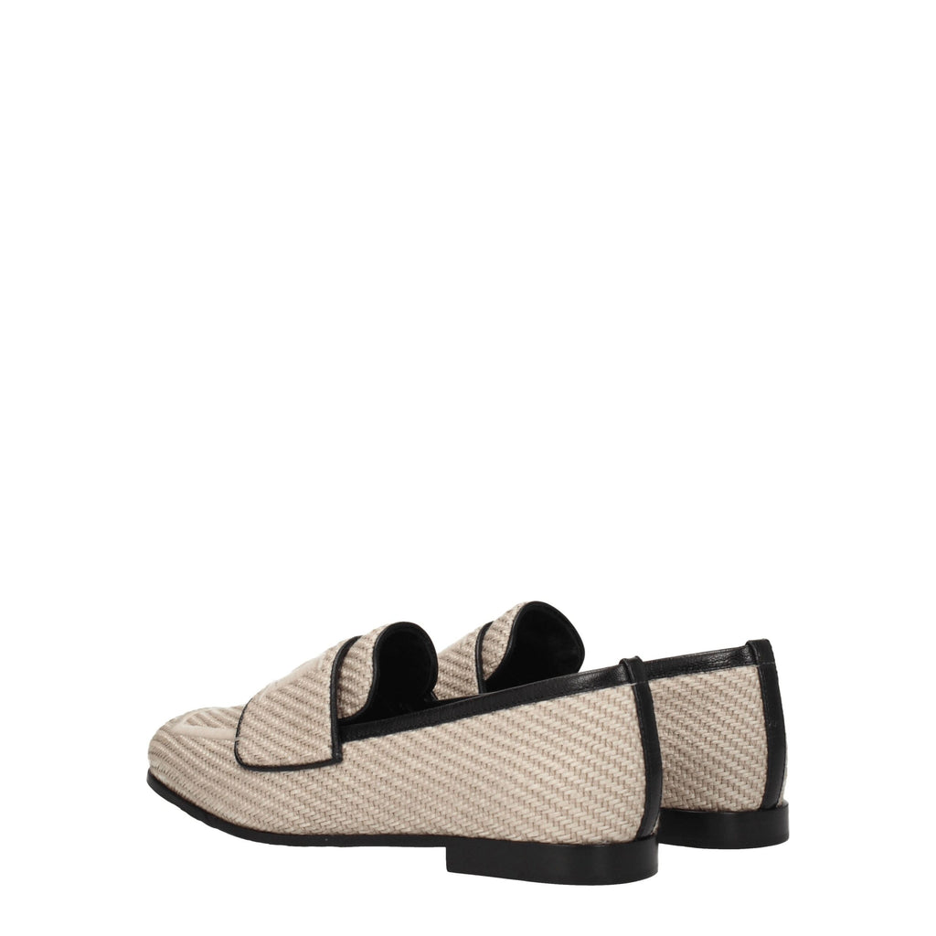 Max Mara Beige Fabric Slippers