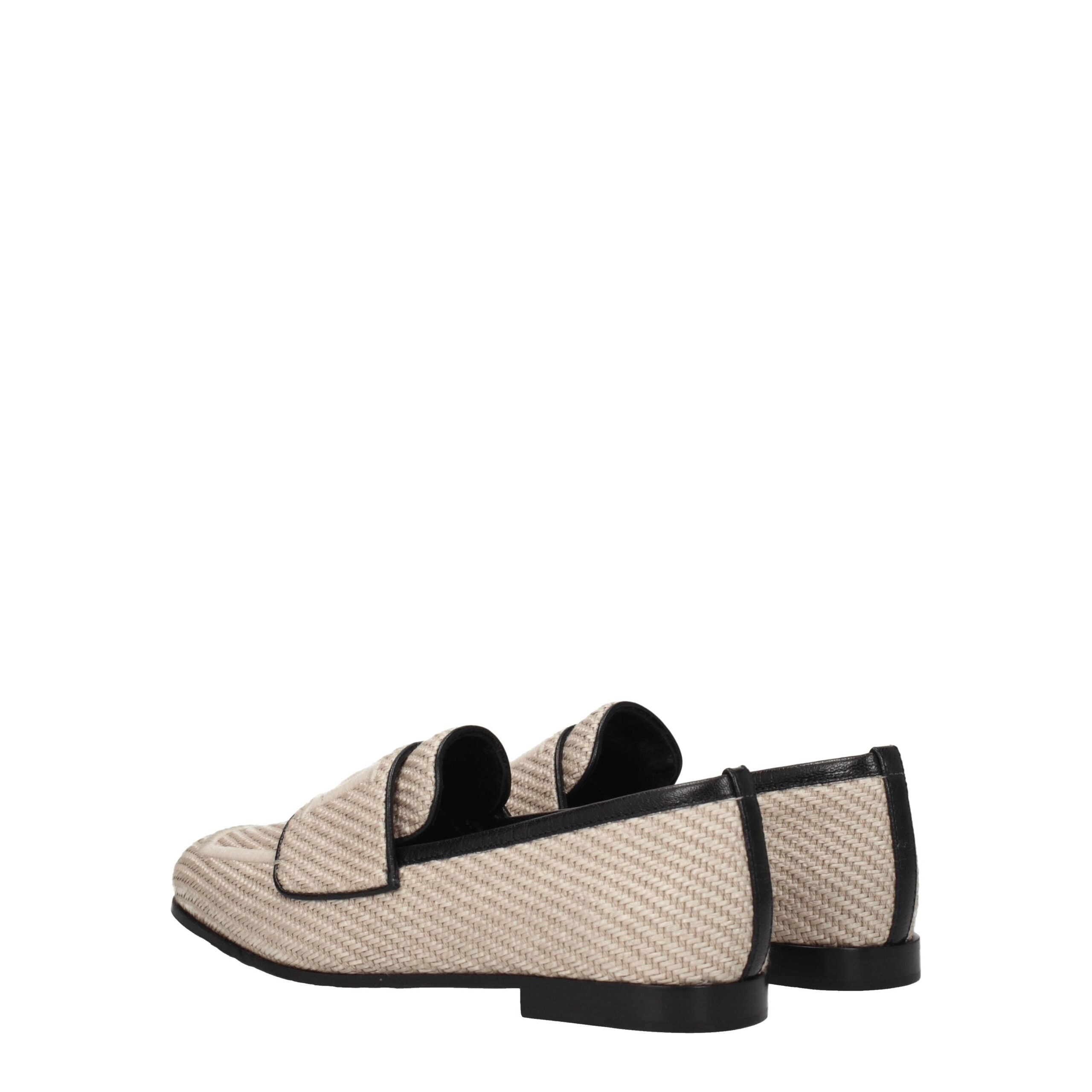 Max Mara Beige Fabric Slippers