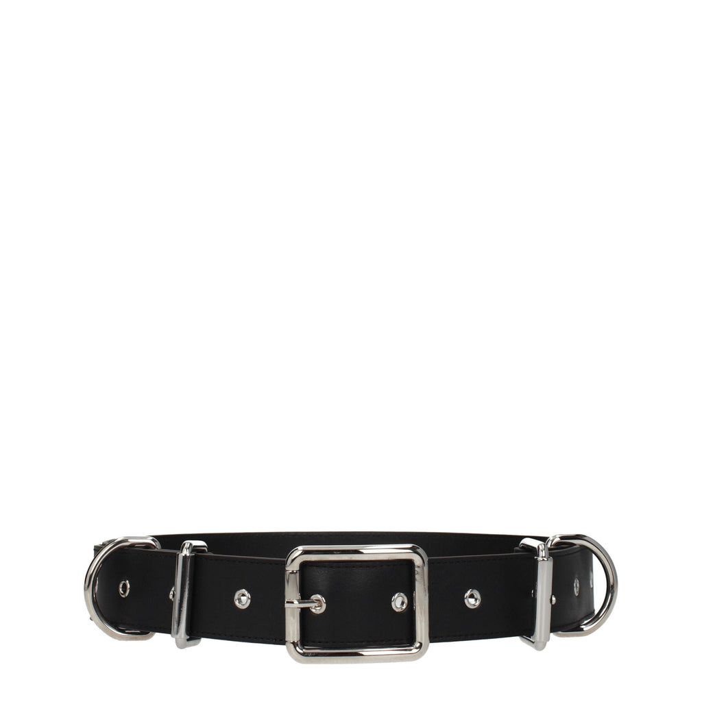 Moschino Schwarzer Ledergürtel