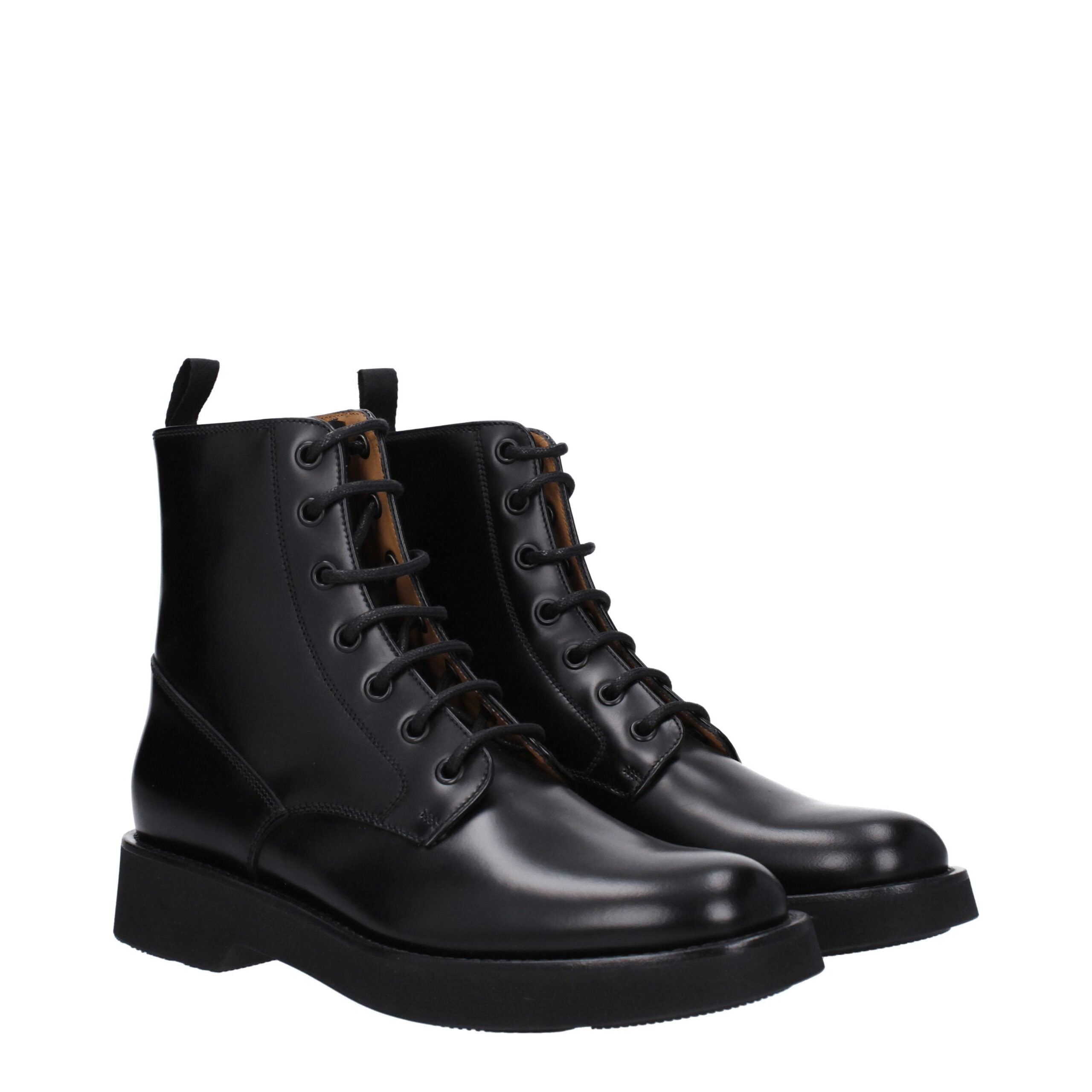 Church's Schwarze Lederstiefeletten