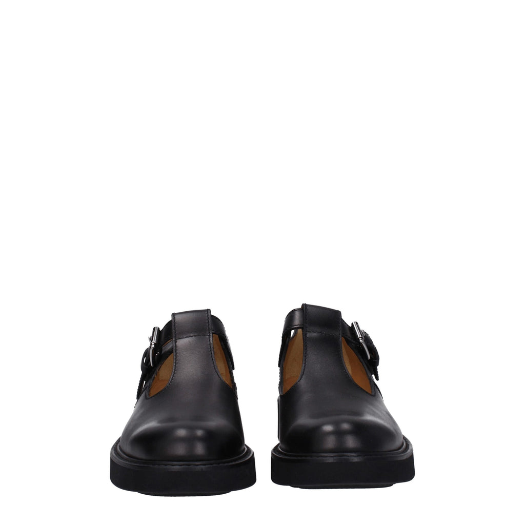 Church's Schwarze Leder Oxfords und Derbies