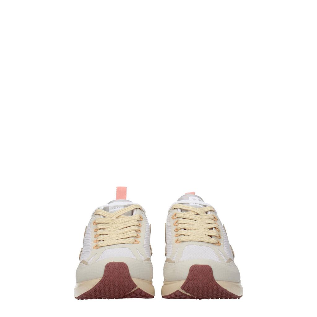 Veja Beige Stoff Sportliche Turnschuhe