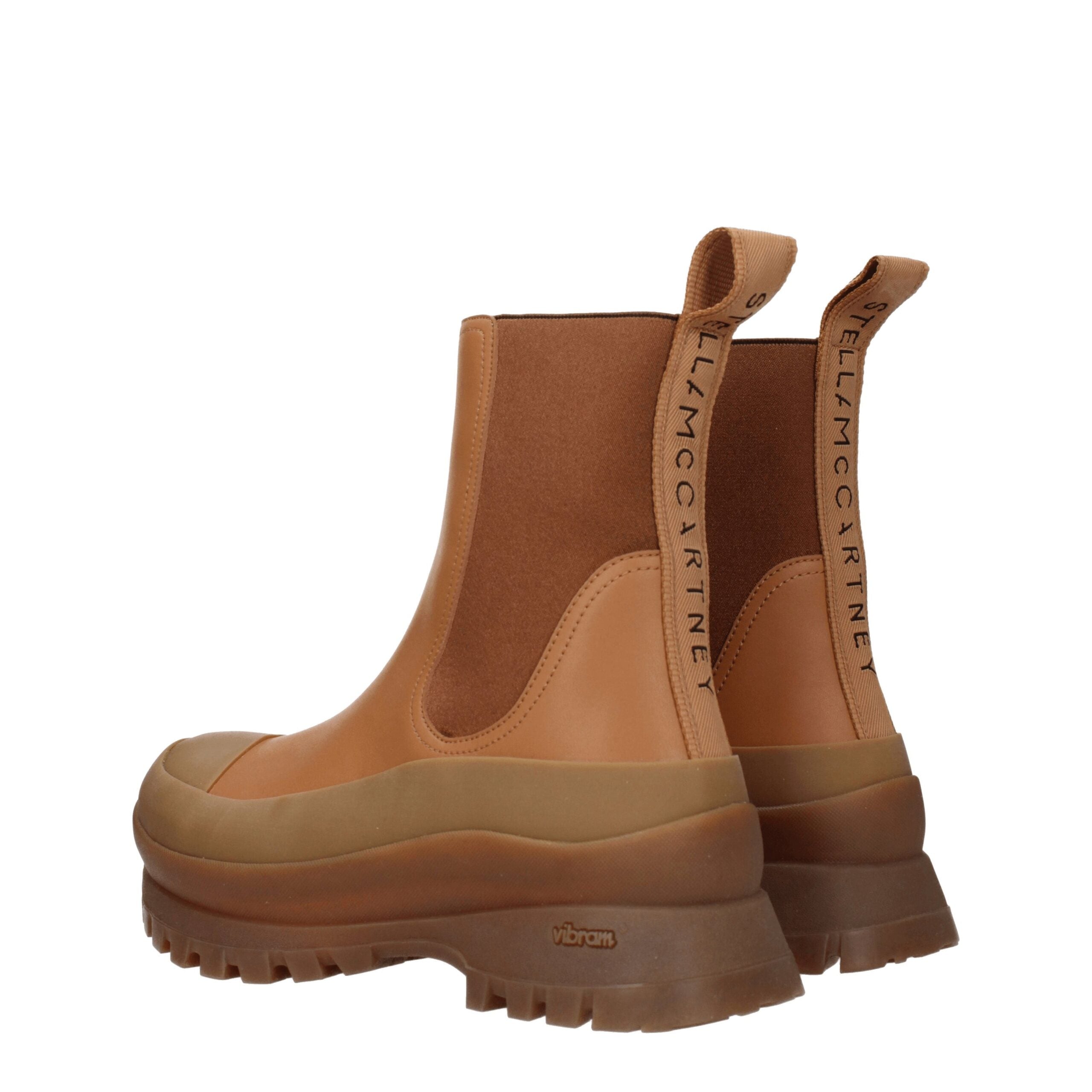 Stella McCartney Braune Lederstiefeletten