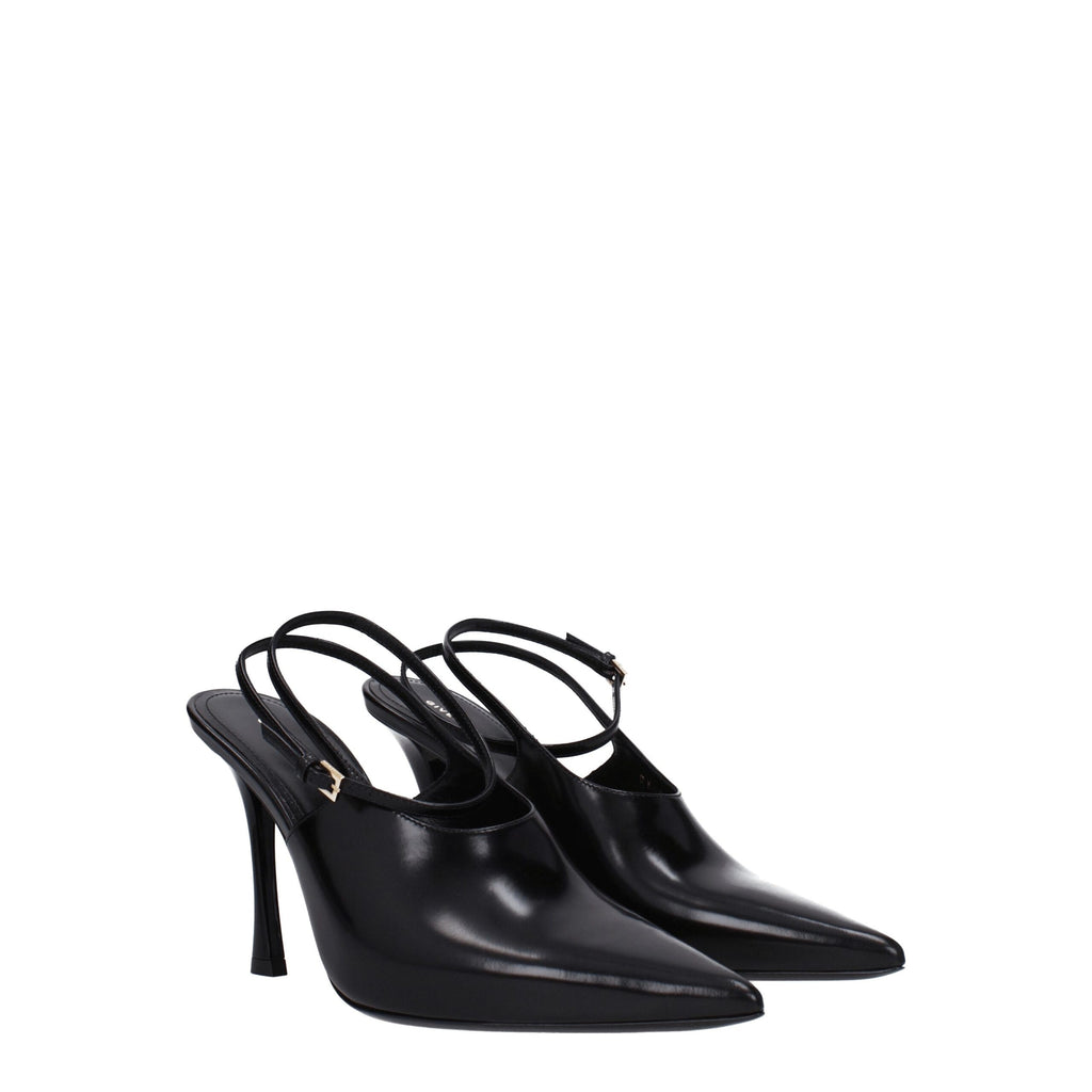 Givenchy Schwarze Leder Pumps mit hohem Absatz