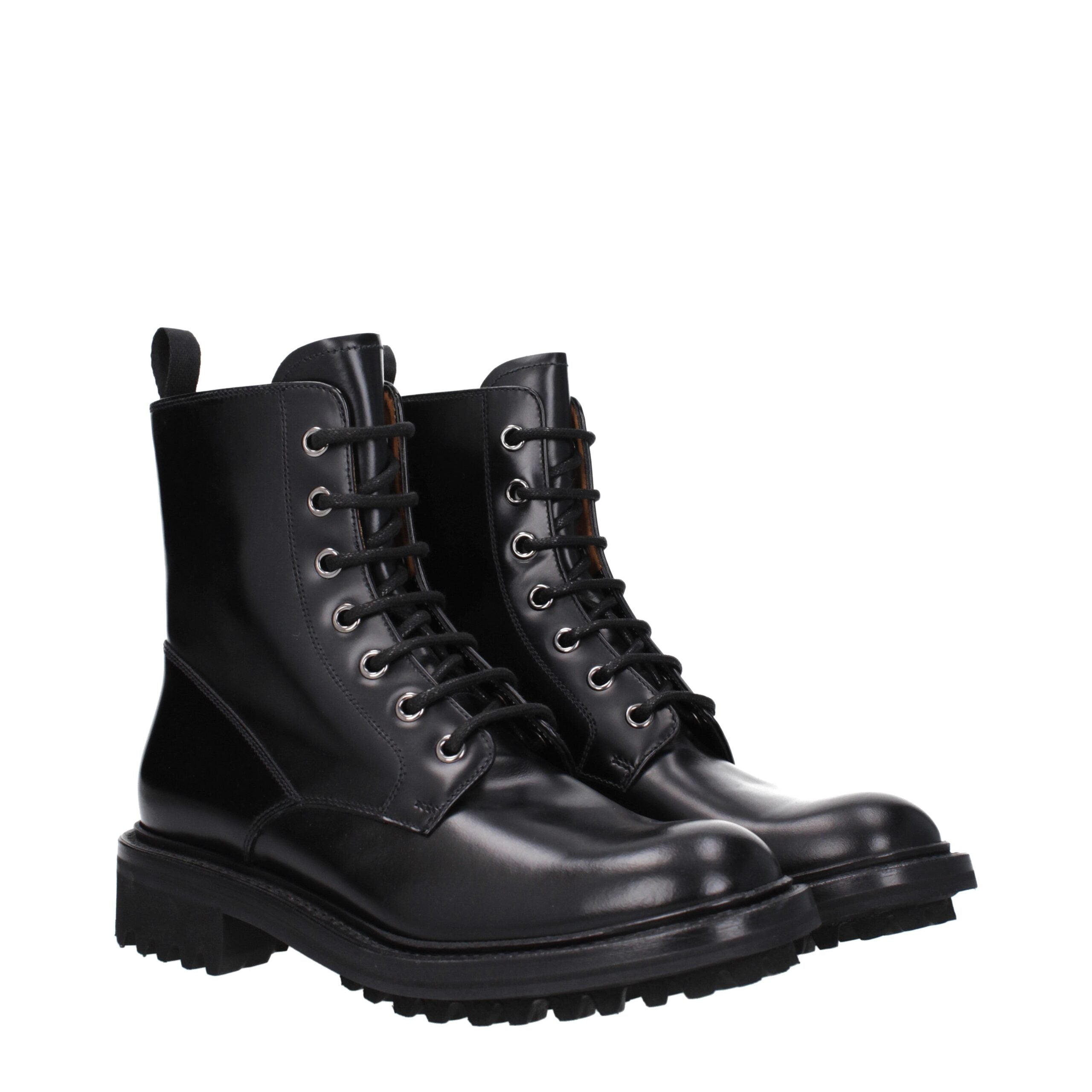 Church's Schwarze Lederstiefeletten