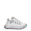 Versace White Fabric Sporty Sneakers