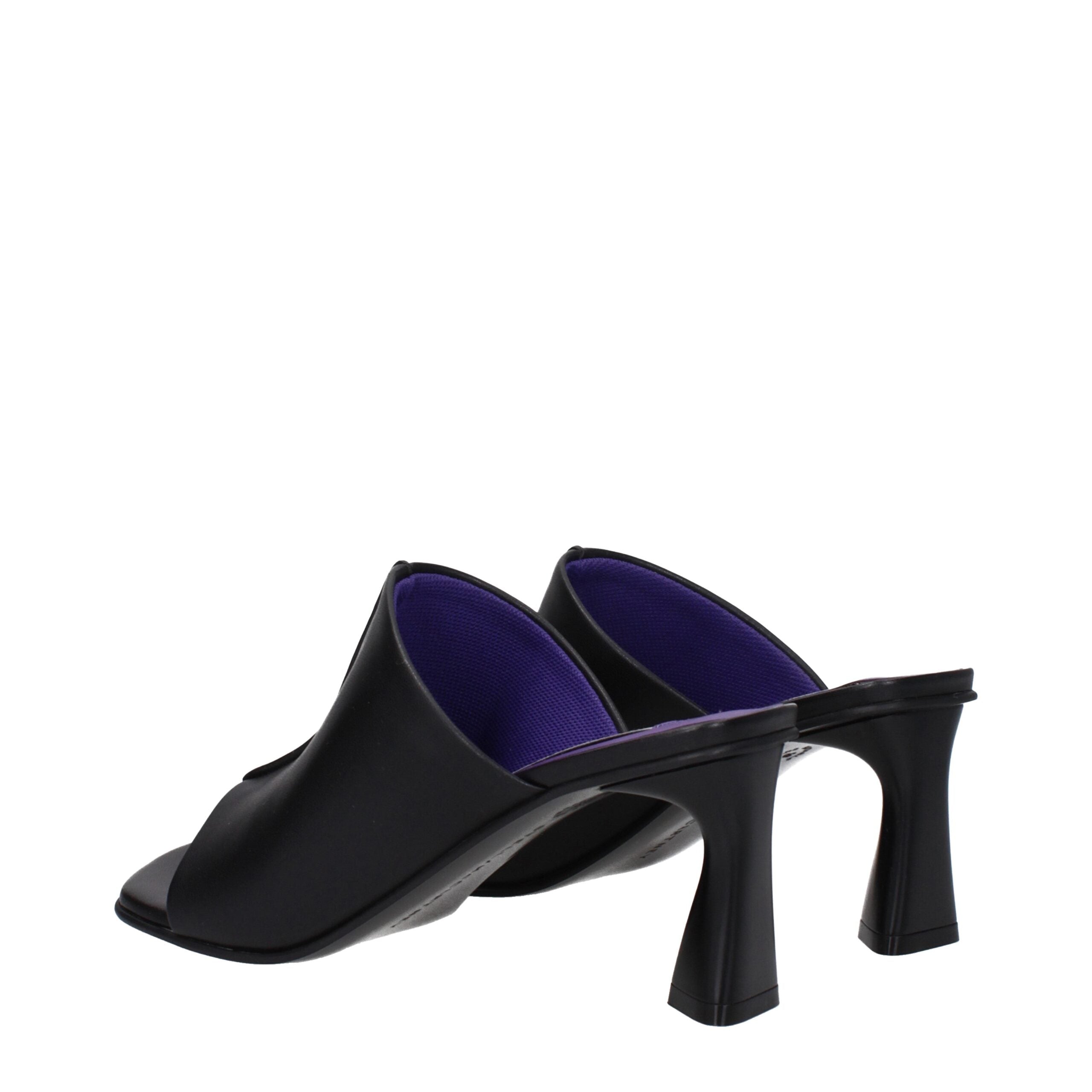 Stella McCartney Schwarze Leder-Stilettosandalen