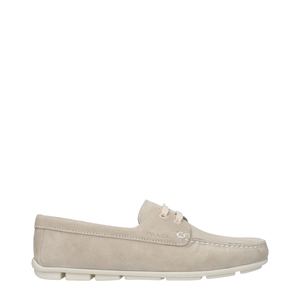 Prada Graue Leder Slipper