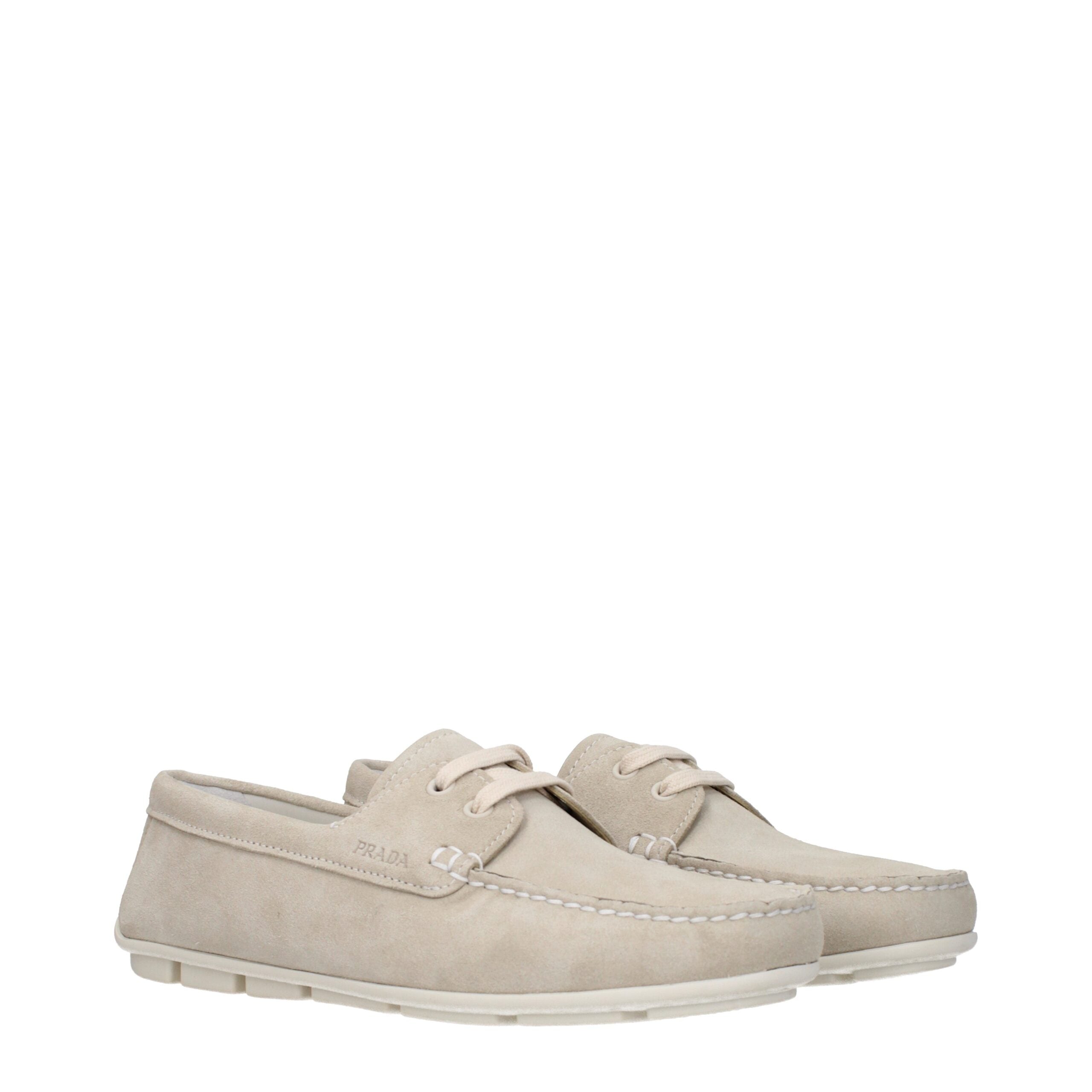 Prada Graue Leder Slipper