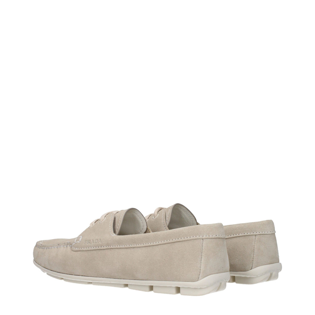 Prada Graue Leder Slipper