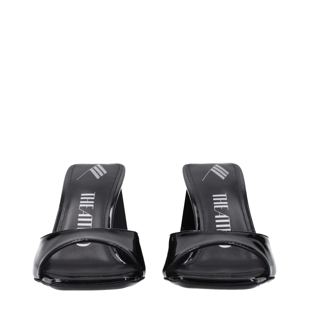 The Attico Schwarze Leder-Stilettos