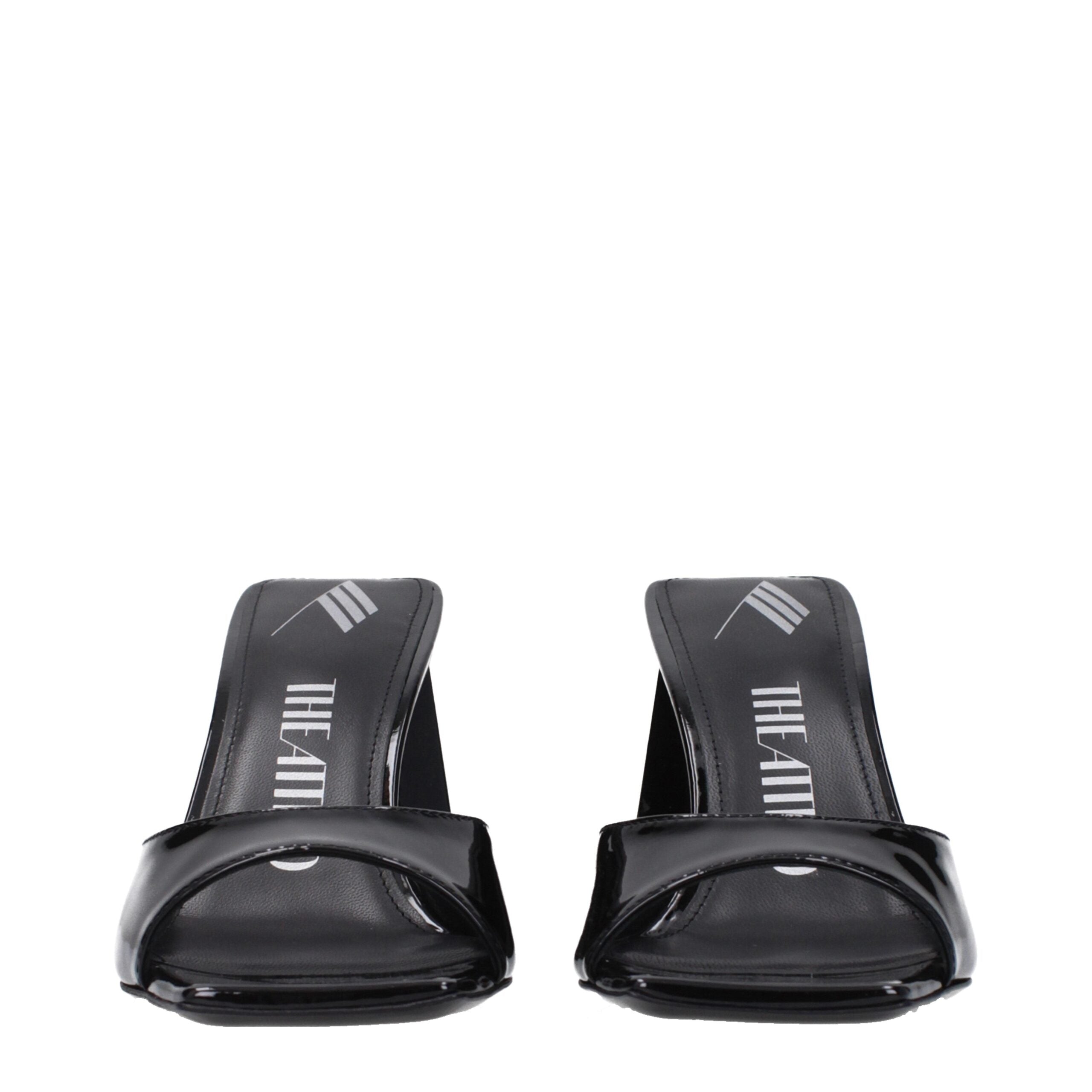The Attico Schwarze Leder-Stilettos