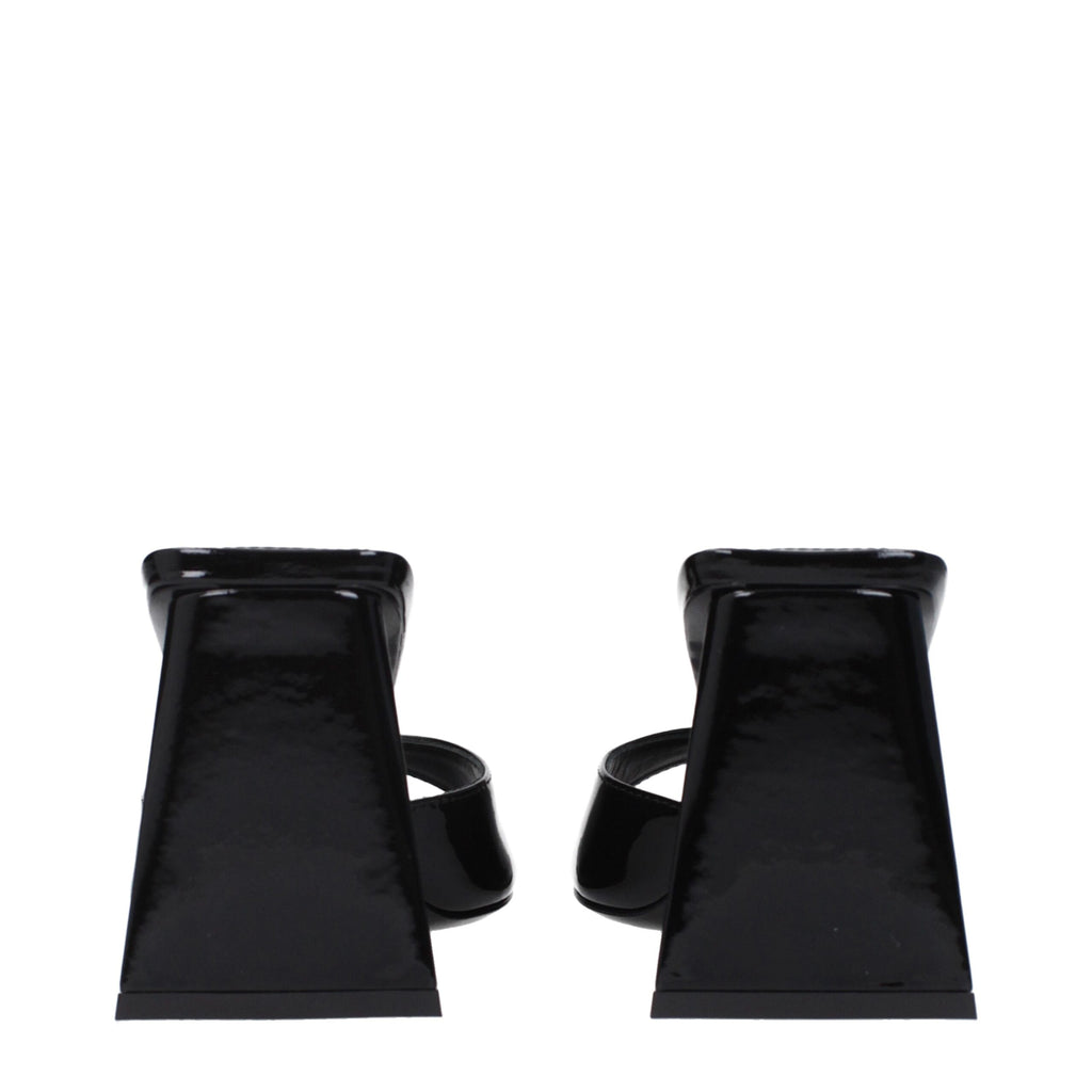 The Attico Schwarze Leder-Stilettos