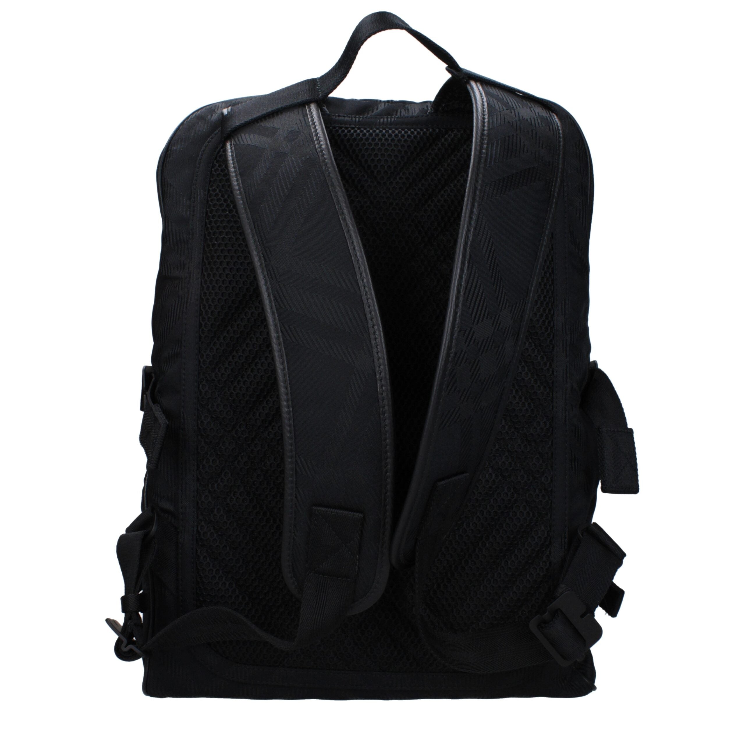 Burberry Schwarzer Stoffrucksack