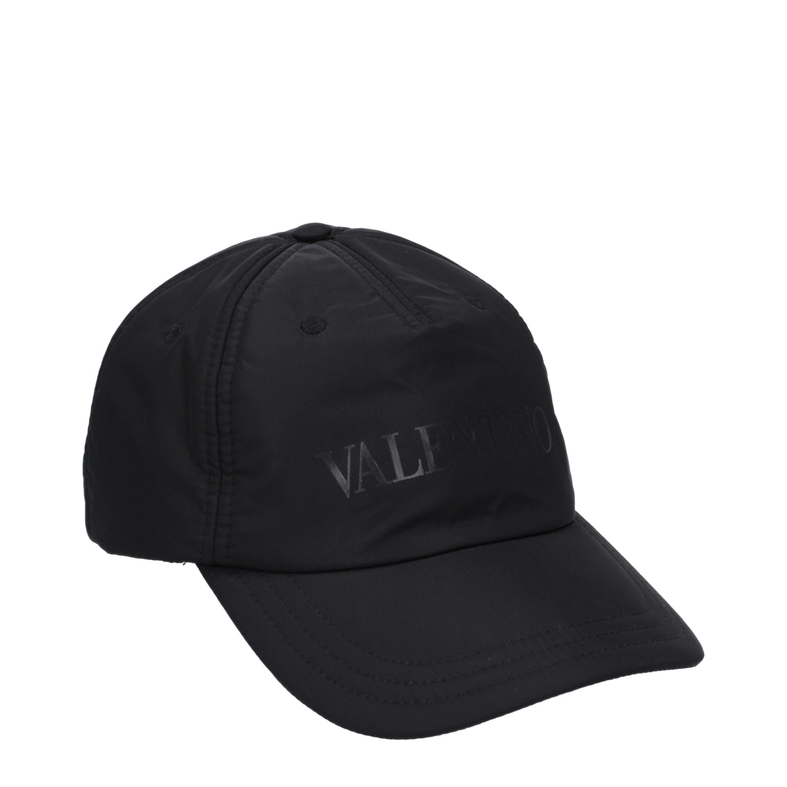 Valentino Garavani Schwarze Polyamid-Kappe (Baseball-Mütze)