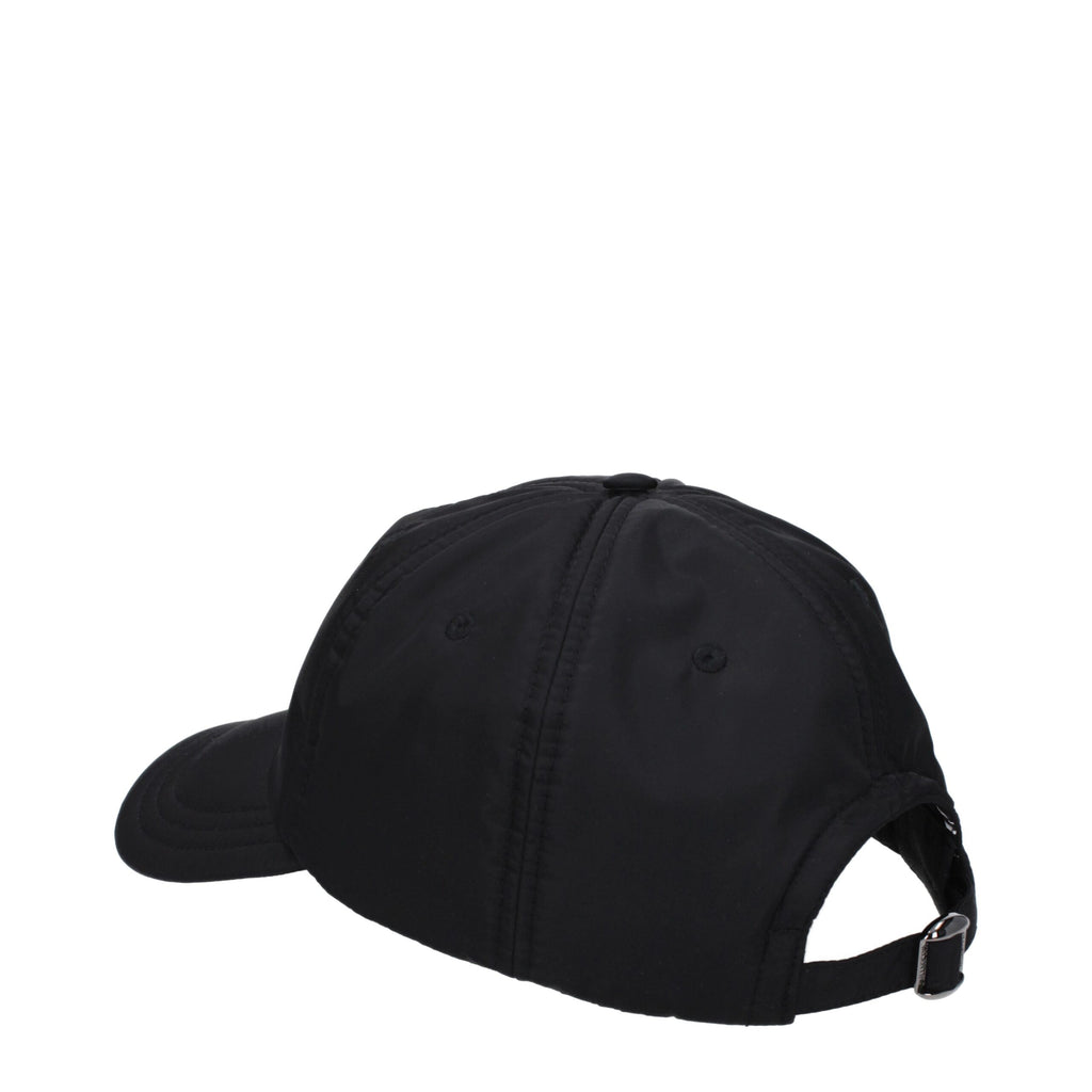 Valentino Garavani Schwarze Polyamid-Kappe (Baseball-Mütze)