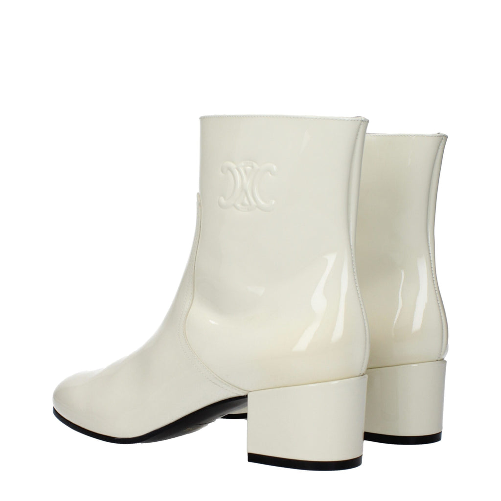 Celine Beige Lederstiefeletten
