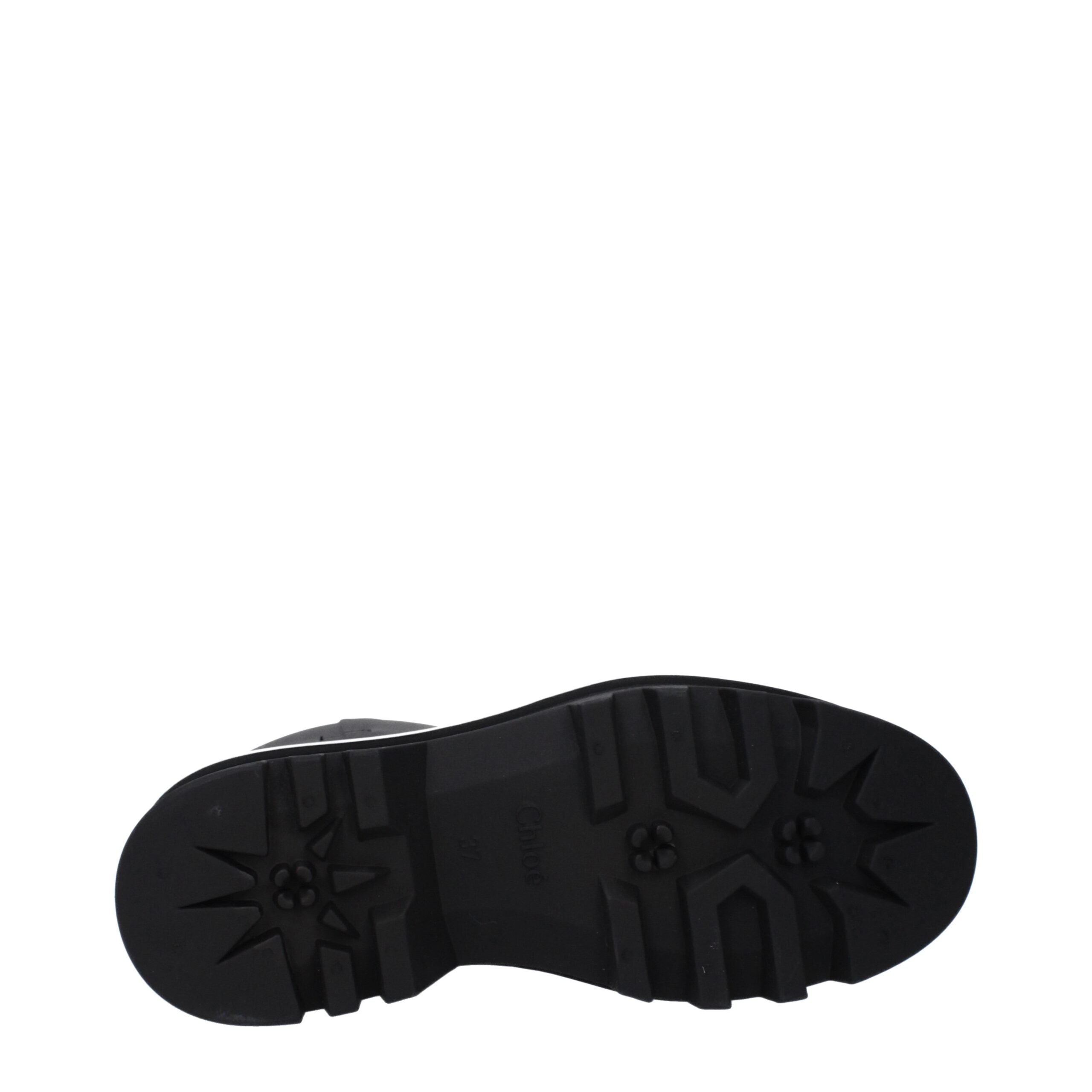 Chloé Black Cotton Ankle Boots