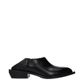 Moschino Schwarze Leder Pantoletten