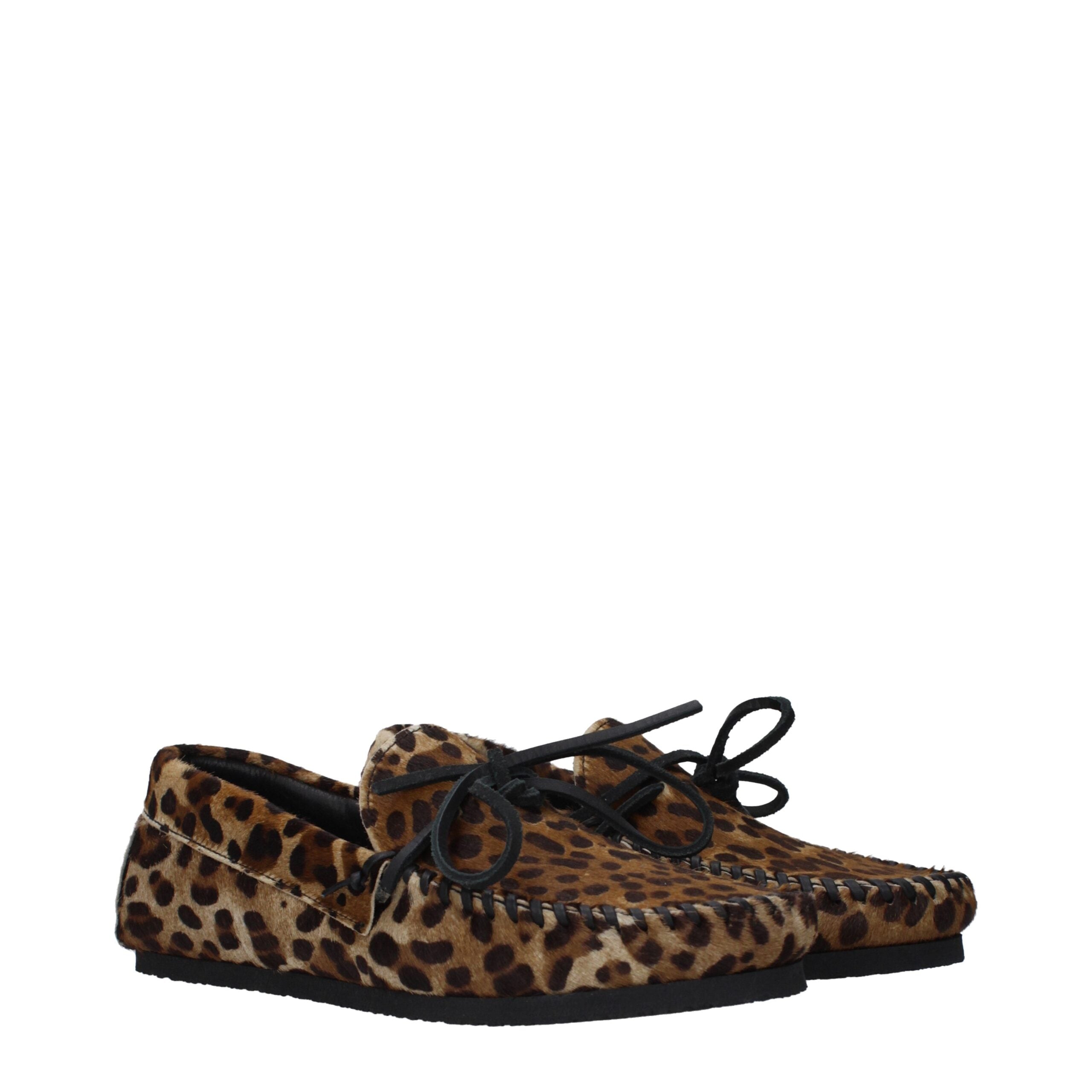 Isabel Marant Brown Horsehair Slippers