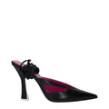 The Attico Schwarze Leder-Stilettos mit Absatz