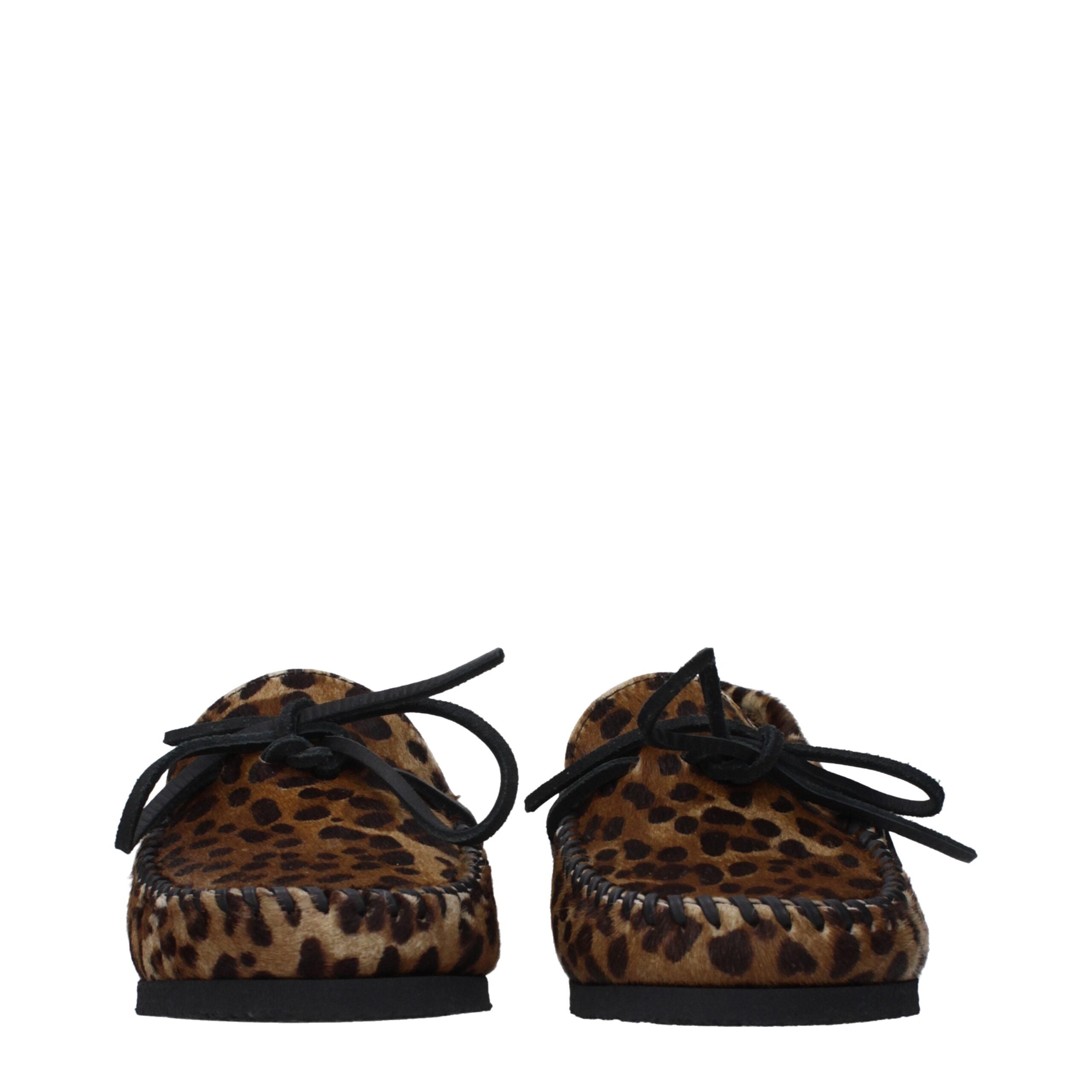 Isabel Marant Brown Horsehair Slippers