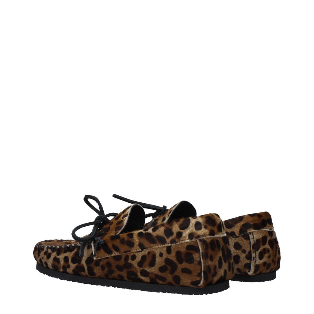 Isabel Marant Brown Horsehair Slippers