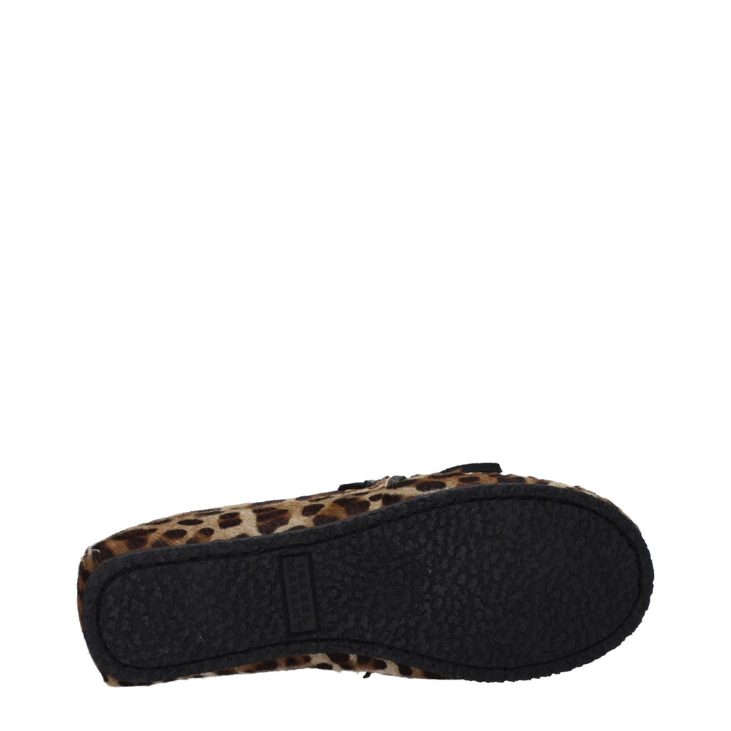 Isabel Marant Brown Horsehair Slippers