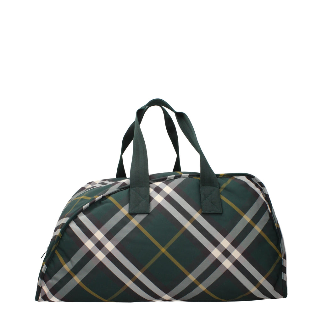 Burberry Green Fabric Luggage and Travel