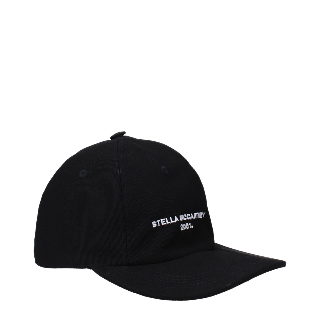 Stella McCartney Black Cotton Cap (Baseball Cap)