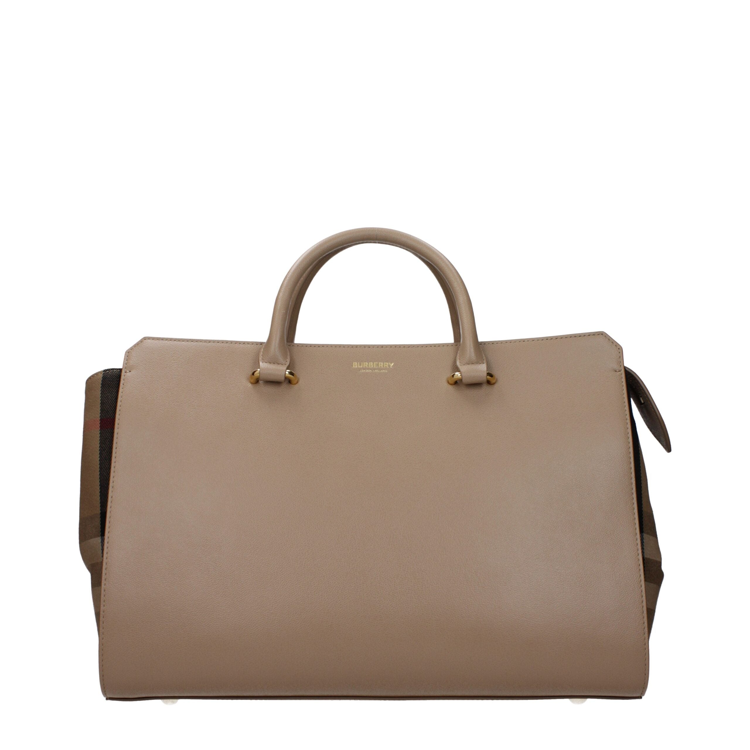 Burberry Beige Leder Handtasche