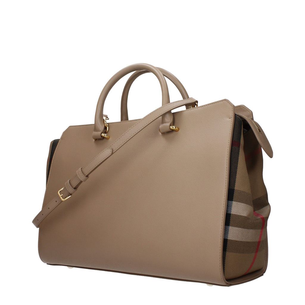 Burberry Beige Leder Handtasche
