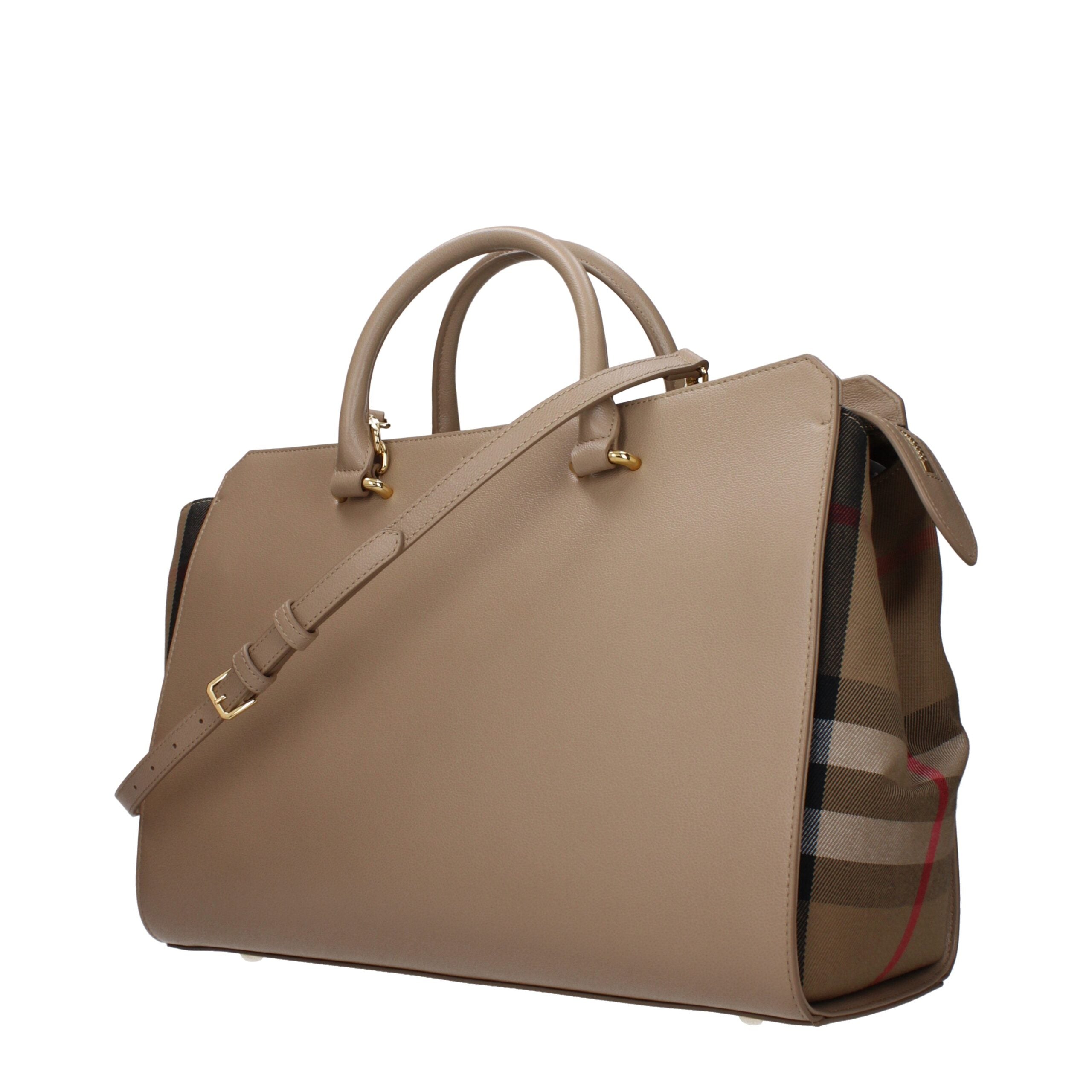 Burberry Beige Leder Handtasche