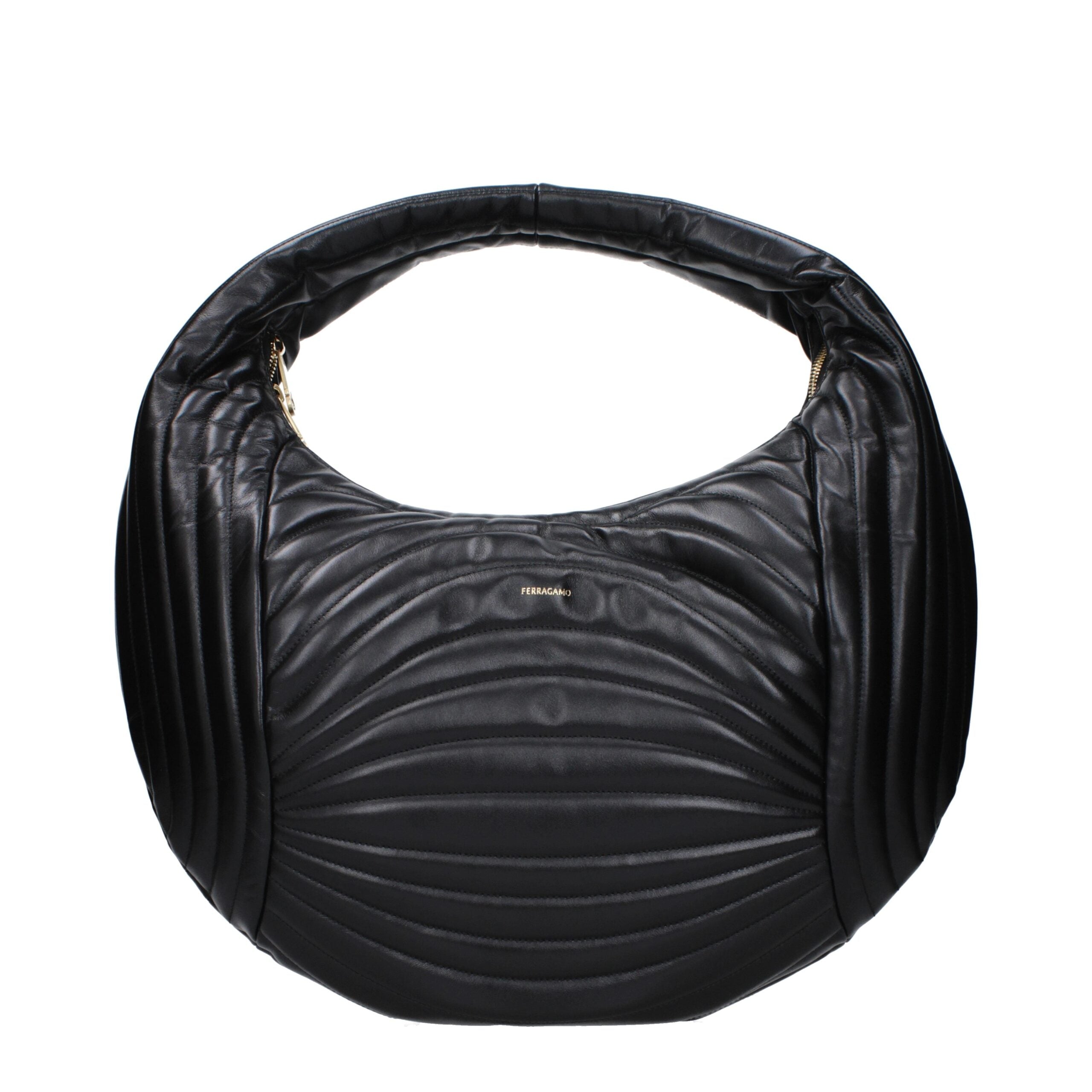 Salvatore Ferragamo Schwarze Lederhandtasche