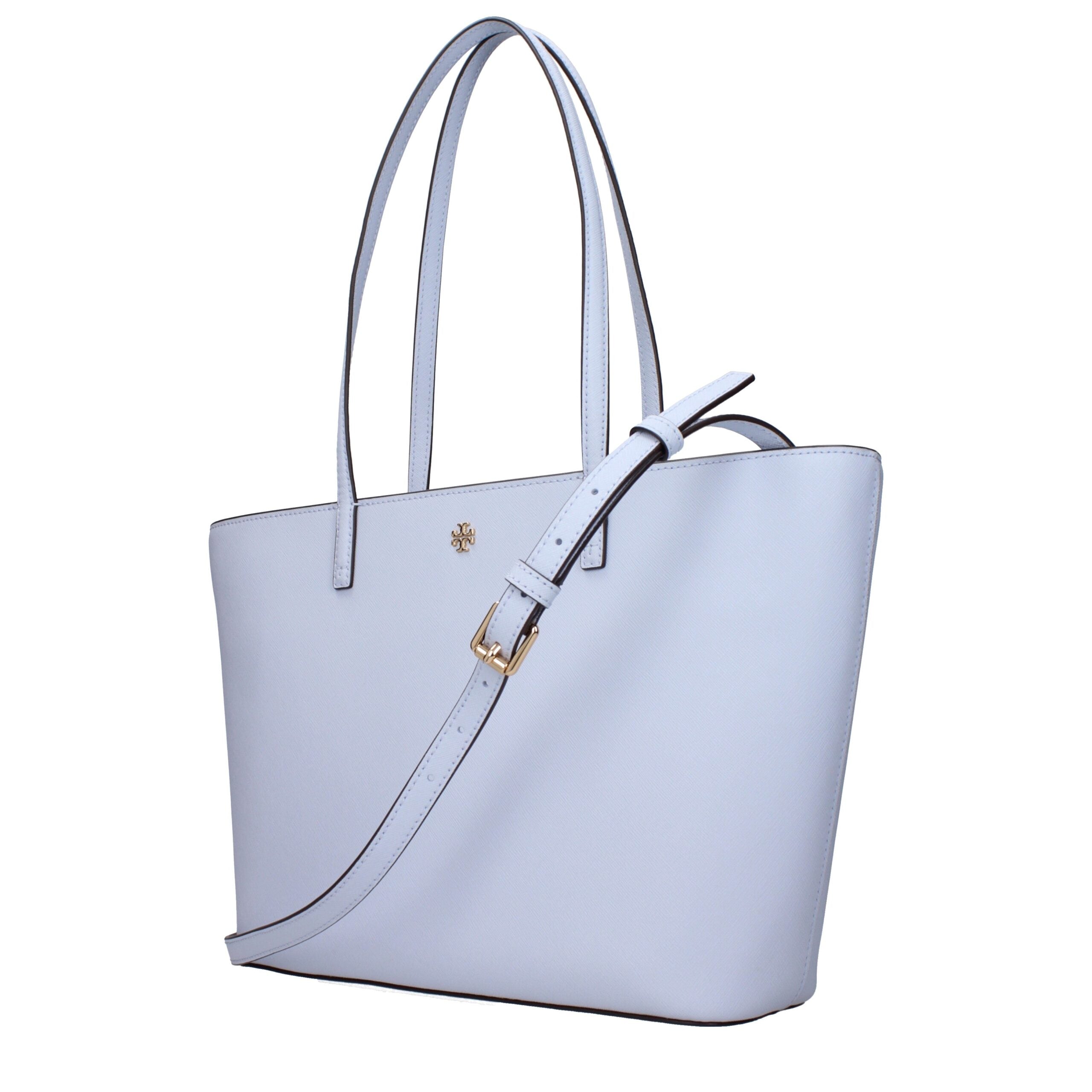 Tory Burch Hellblaue Leder-Umhängetasche