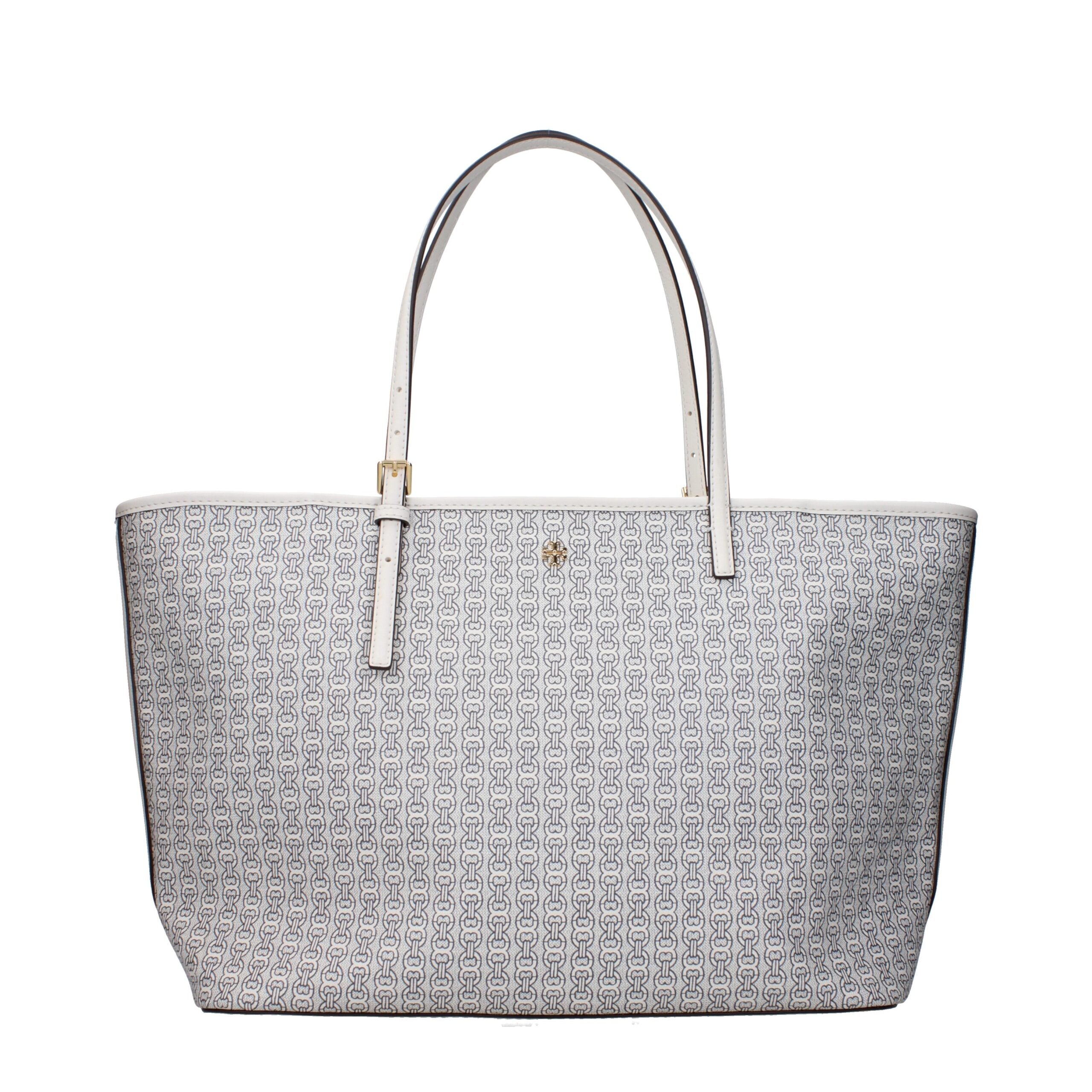 Tory Burch Beigefarbene Leder-Umhängetasche